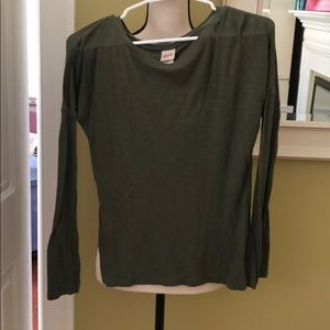 Mossimo Green Long Sleeve Top XS.